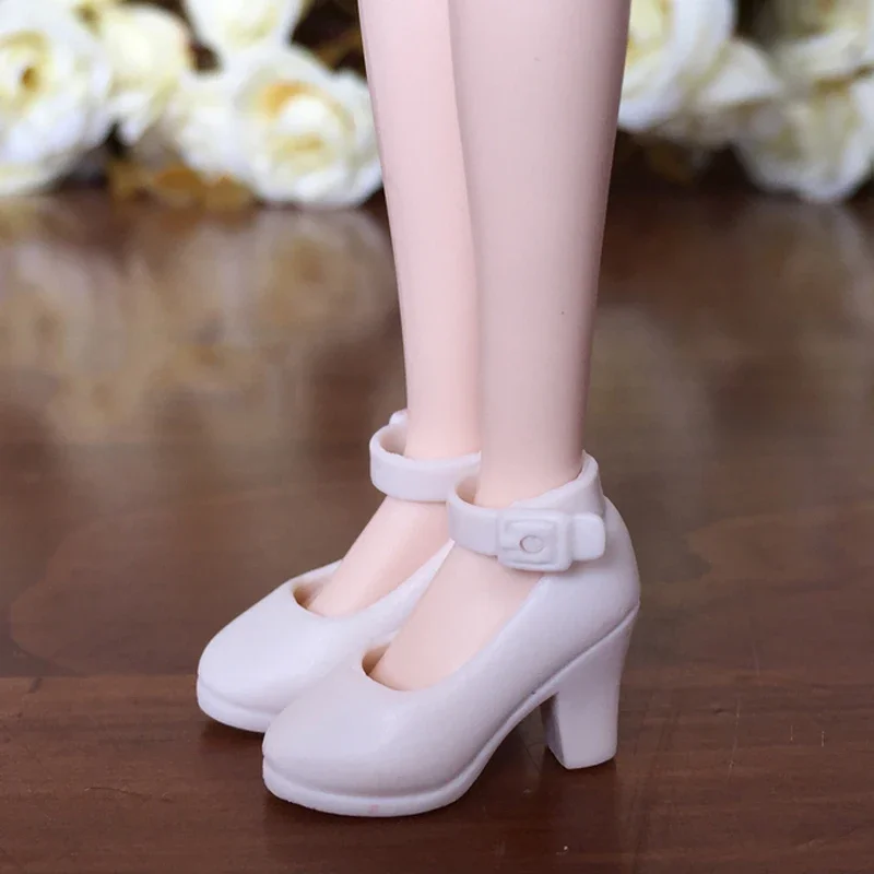 1 Pair di Alta-Tacco Scarpe Per Blythe Dolls 1/6 Scarpe di Moda Per Licca Bambola Mini Scarpe Per Momoko 1/6 accessori Bambola BJD