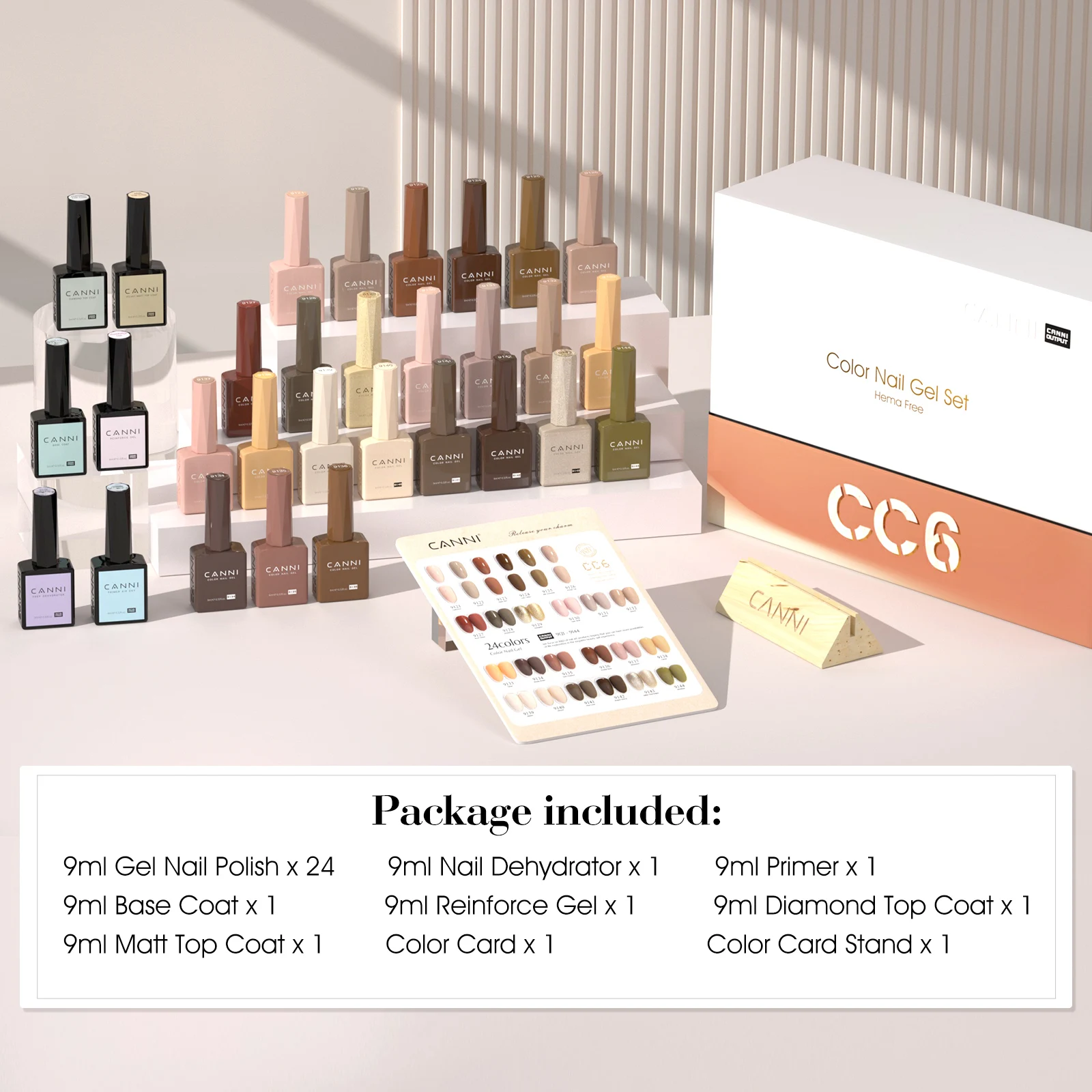 CANNI 30-teiliges Nagel-Gel-Nagellack-Set CC Collection TPO/Hema Free Fall Nails Weihnachts-Gel-Lack Soak Off Semi Permanent Gel-Set – Detail 14