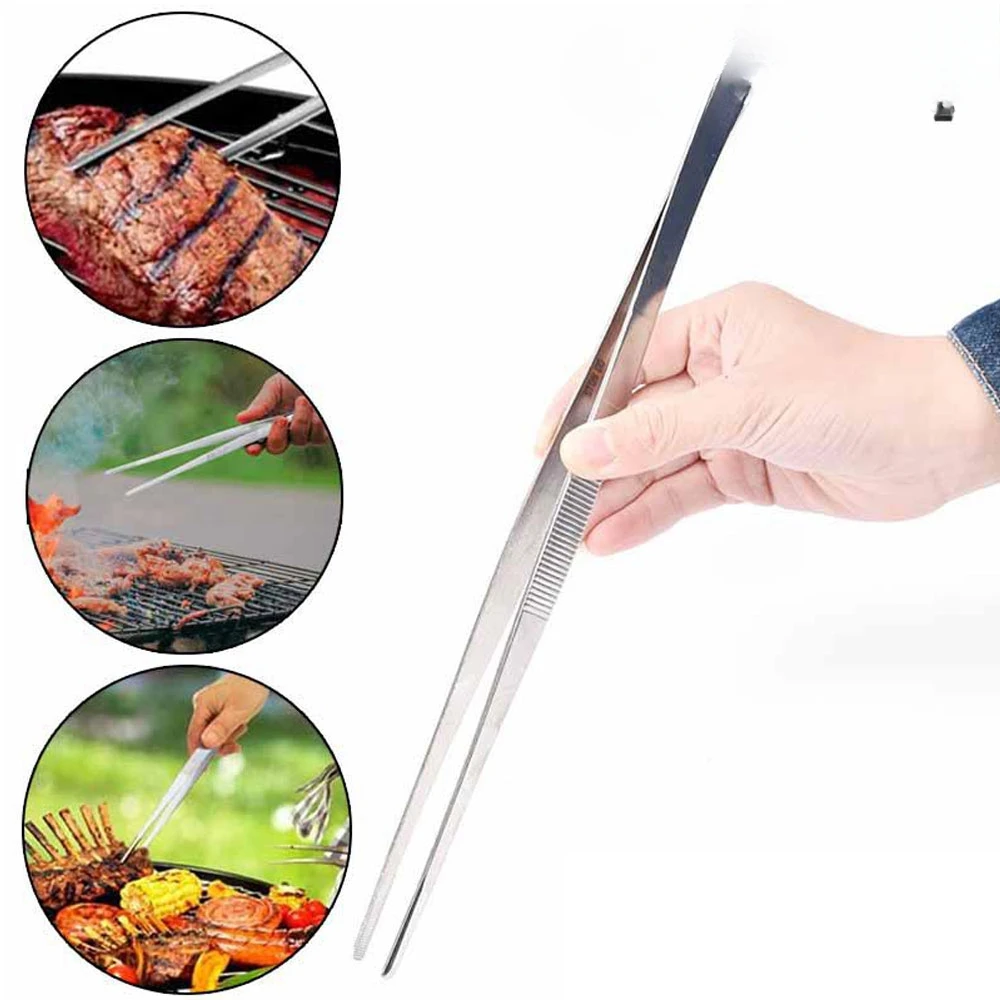 Pinzas multifunción para barbacoa, pinzas para comida, Clip para alimentos, utensilios de cocina, pinzas para Churrasco de acero inoxidable, herramienta para barbacoa y Buffet