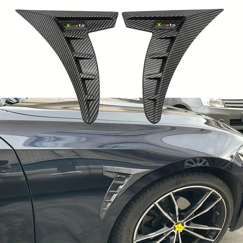 

Pair Car Front Fender Air Vent Side Trim Sticker Cover Car Decir Styling Exterior Accessories Universal