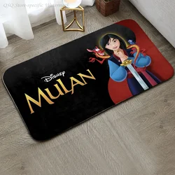 1pc MINISO Disney Mulan Floor Mat Anti-Slip Kitchen Bedroom Handmade Tufted Rug Carpet Living Room Entrance Rug