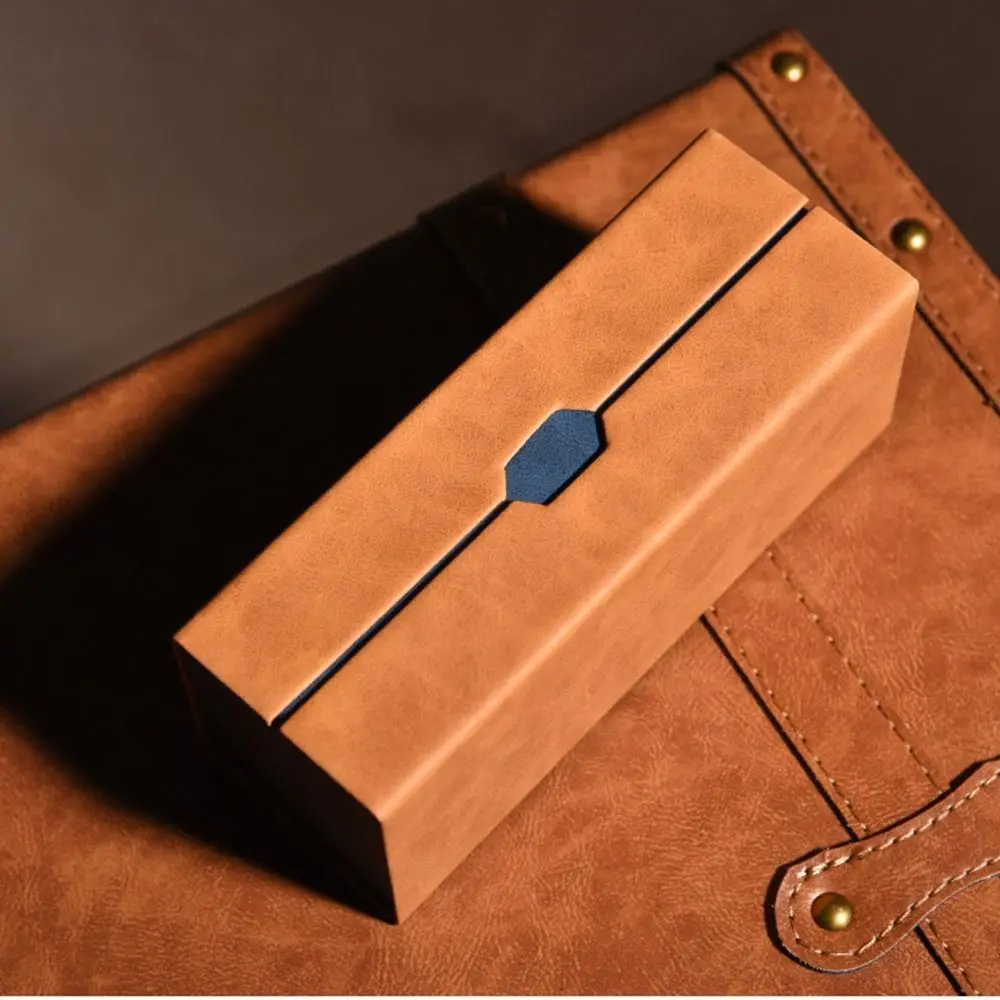 

PU Leather Double Layer PU Glasses Box Eyeglasses Case Eyewear Case Sunglasses Storage Box Large Capacity