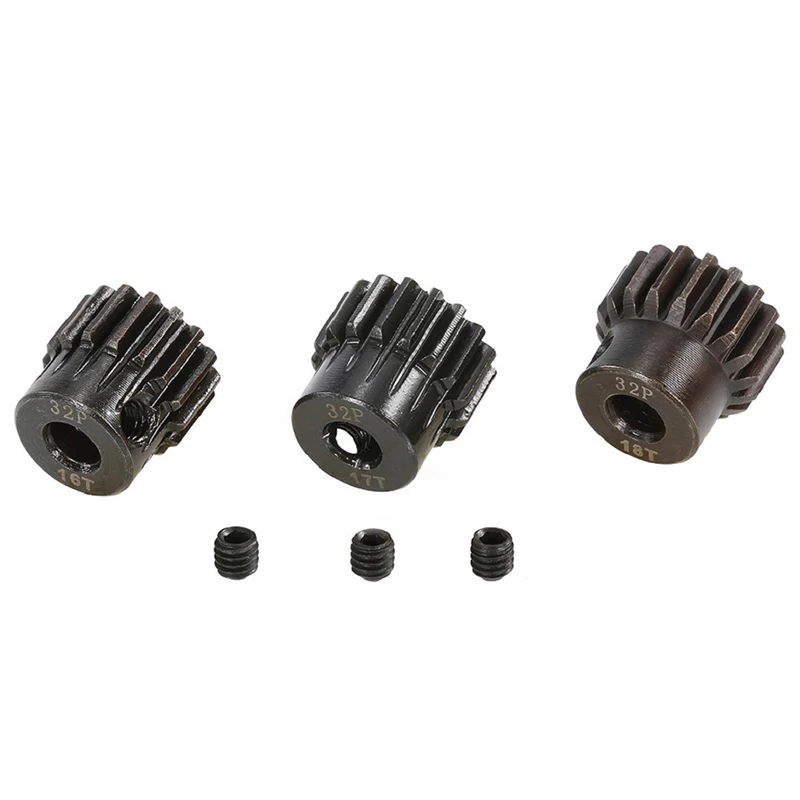 PYFORE 32P M0.8 5 مللي متر 11T 12T 13T 14T 15T 16T 17T 18T 19T 20T 21T الصلب المعادن ترس المحرك ل 1/10 RC نموذج اكسسوارات السيارات #4