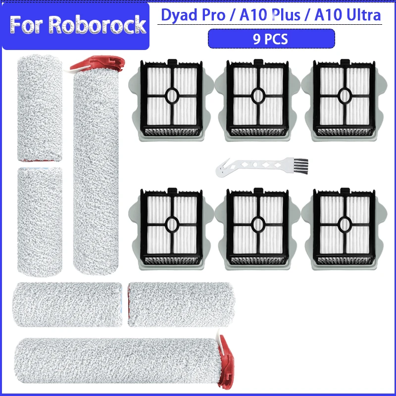 Roller Brush Filter For Roborock Dyad Pro / Dyad Pro Combo / WD2H1A / A10 Ultra Vacuum Cleaner Parts Replacement Accessories