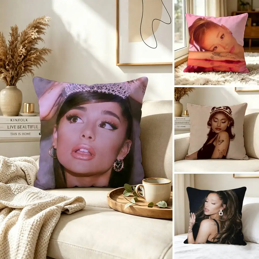 Hot Singer Ariana Grande Pillow Case for Sofa Living Room Home office Decor Protective Cover