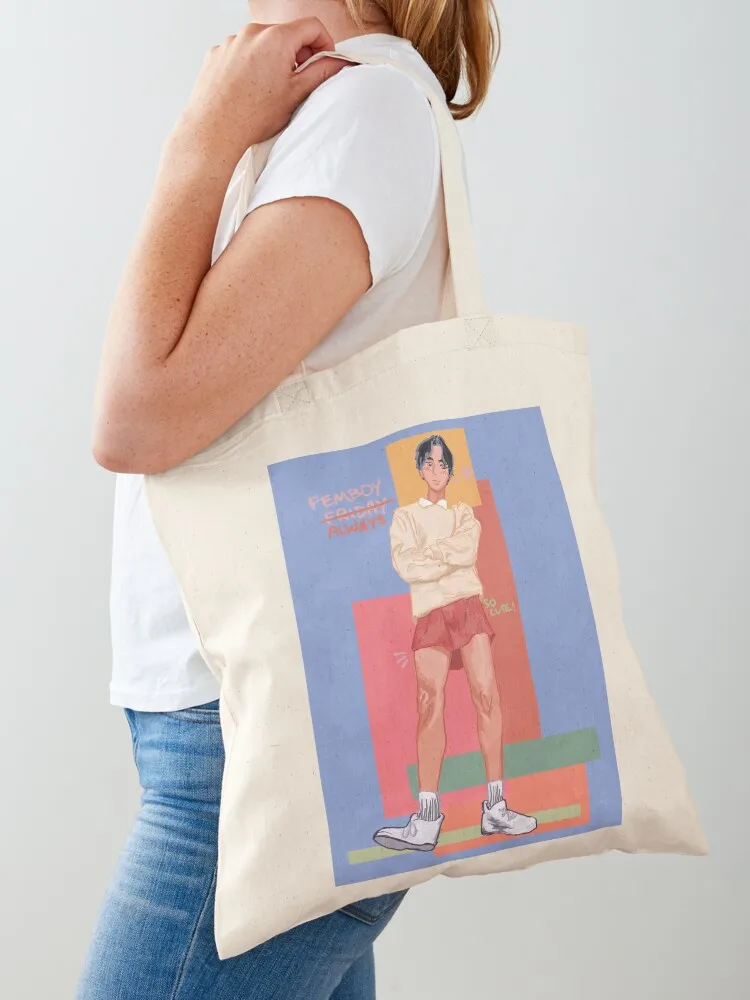 

femboy always Tote Bag tote bags cloth bags custom bags university shopper bag tote men