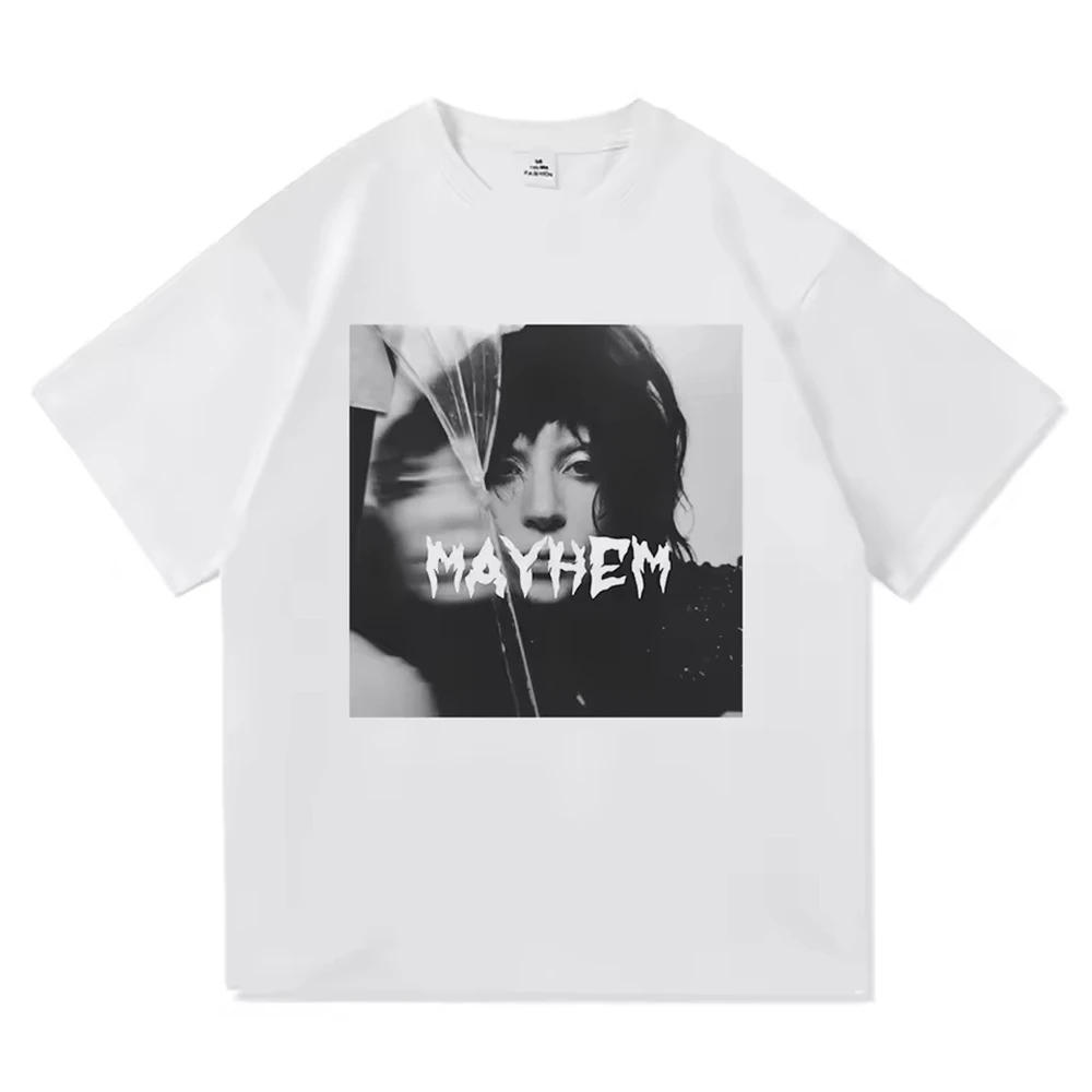 Lady Gaga Mayhem New Album Tee Shirt Homme New in Top Tees Men Clothing short sleeve Round Neck Printing Pullover T-Shirt 50513 image 4