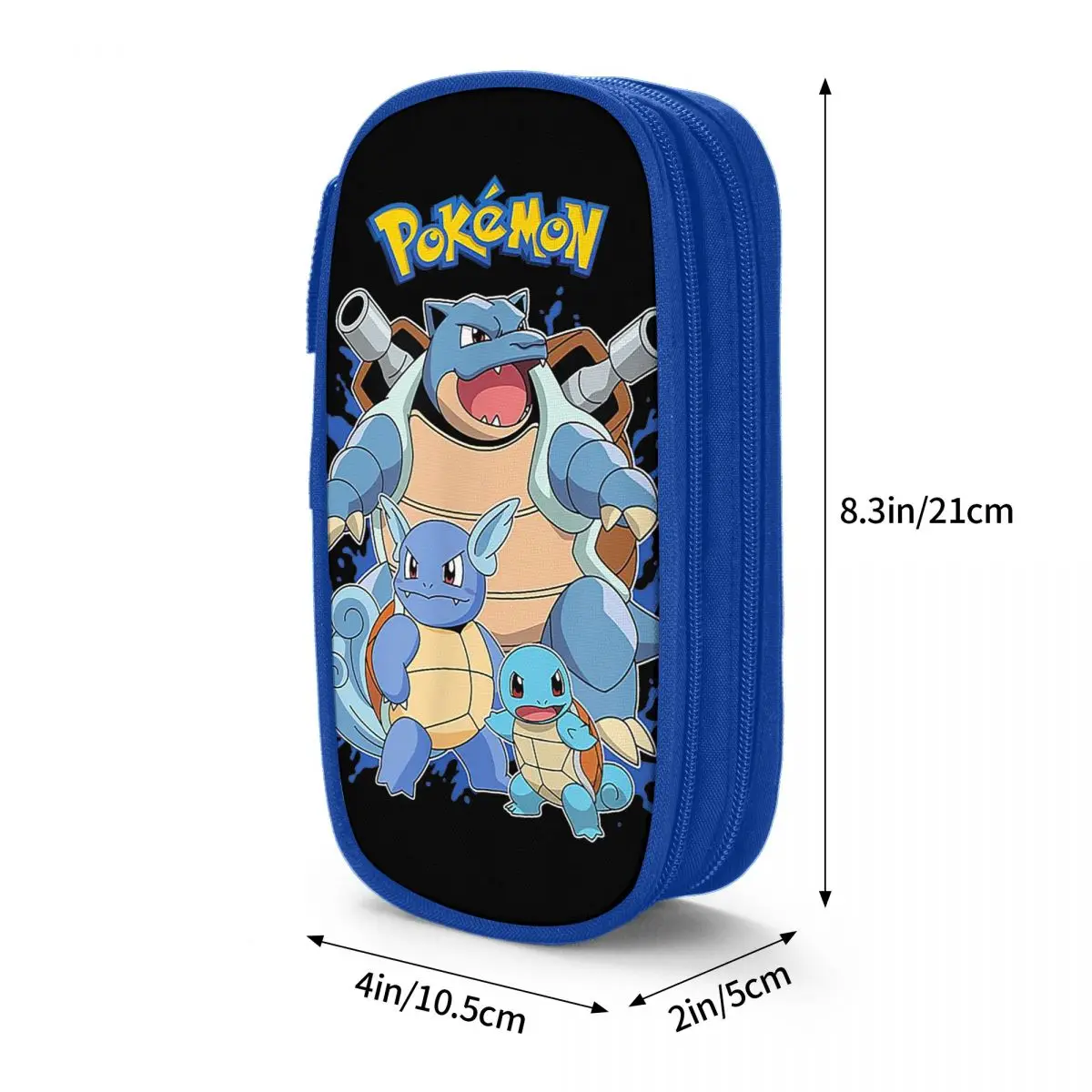 Imagem -06 - Pokémon Squirtle Evolução Lápis Cases Adorável Lápis Pouch Pen para Estudantes Bolsas de Grande Capacidade Escola Zipper Papelaria