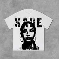 Sade Adu Graphics Print Vintage 100% Cotton T-Shirt Men Y2K Summer Short Sleeves Casual Oversize Tshirt Streetwear Women Tops