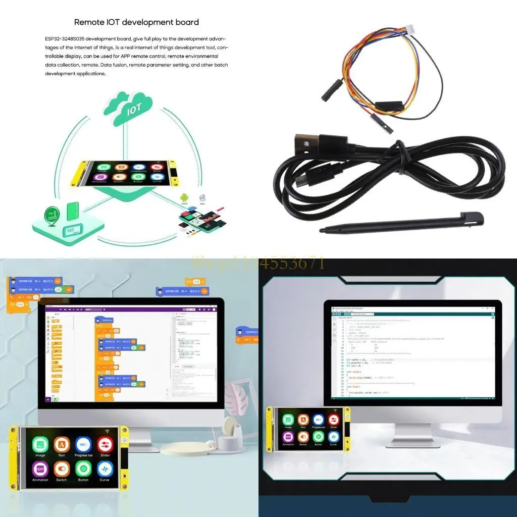 

Бестселлер ESP32 Плата разработки 3,5 "ЖК-дисплей экрана Wi-Fi и Bluetooth-совместимый модуль