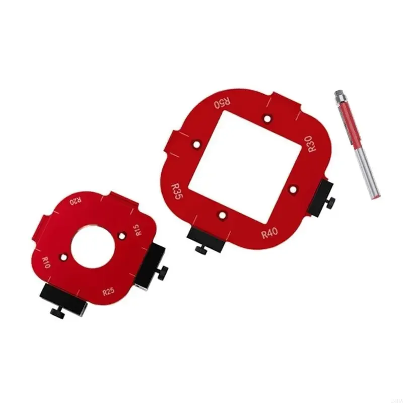 

Woodworking Router Positioning Template R10 R50 Corner Radius Jigs Aluminum