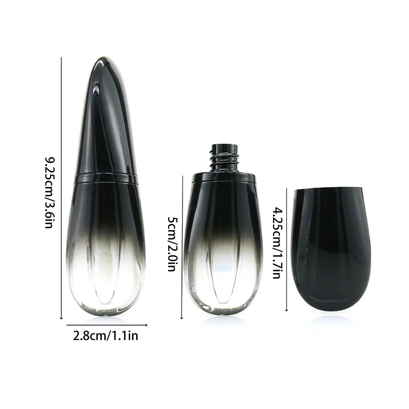 4ml Gradient Irregular Shaped Lip Gloss Bottle Plastic Refillable Bottles Liquid Lipstick Container Lipgloss Sample Empty Bottle