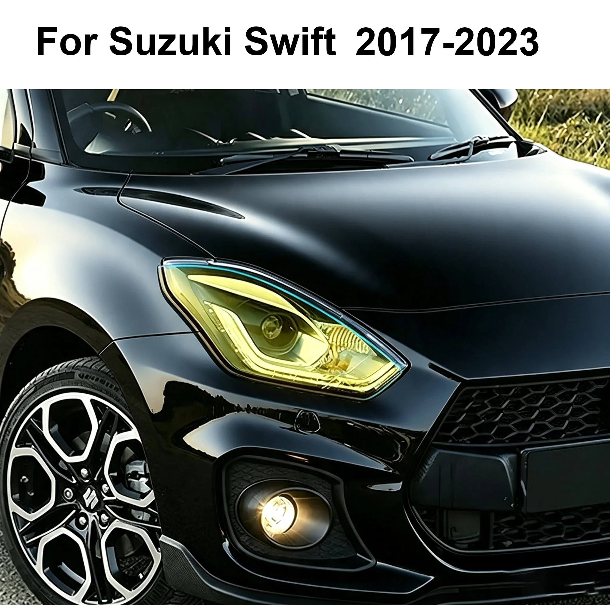 TPU für Suzuki Swift 2017-2023 Auto-Scheinwerfer TPU Transparente Schutzfolie Lack-PPF Kratzschutzfolie – Detail 1
