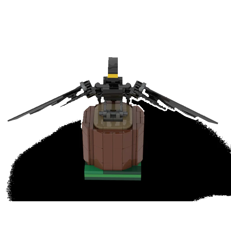 142 pz MOC Microraptor un log Dinosauried Modello Building block Architettura FAI DA TE Educazione creativa Regali Di Natale giocattolo Compleanno