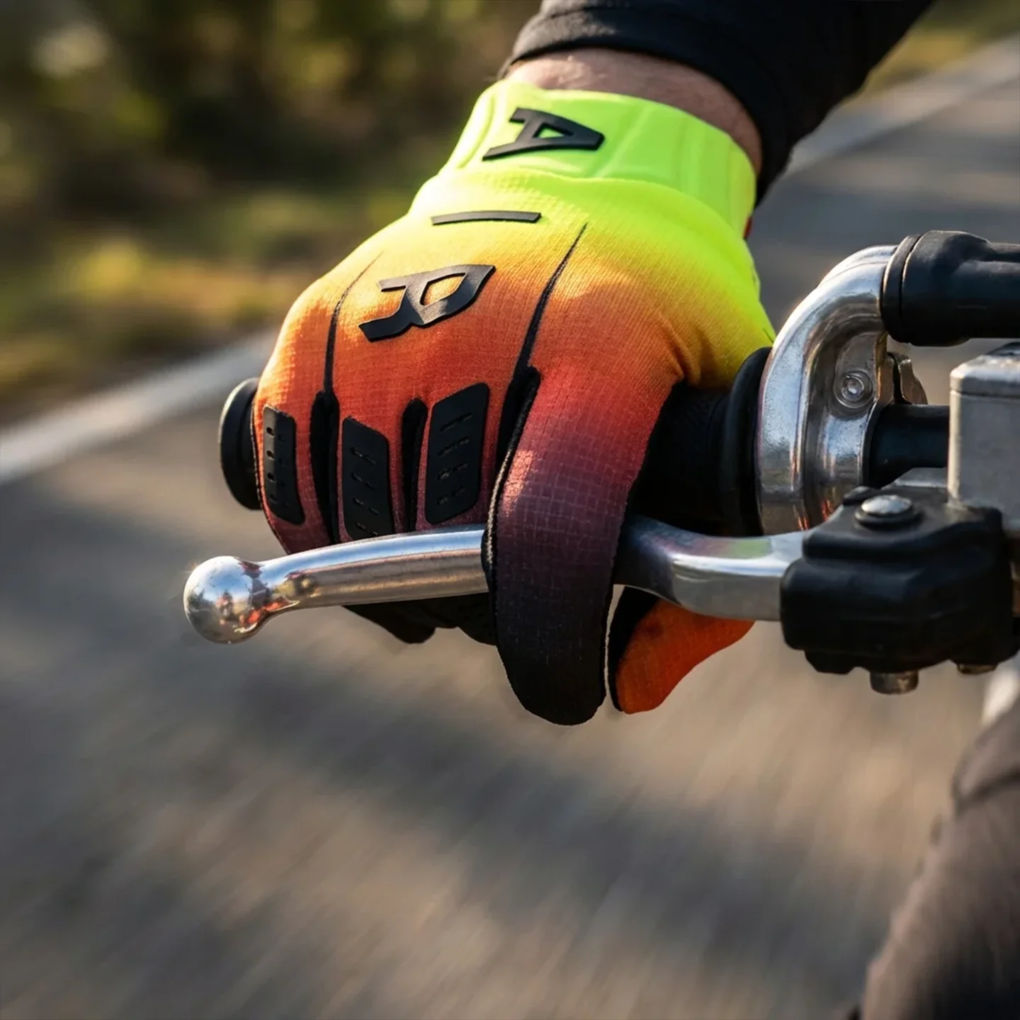 Full finger cycling racing gloves spandex nylon unisex
