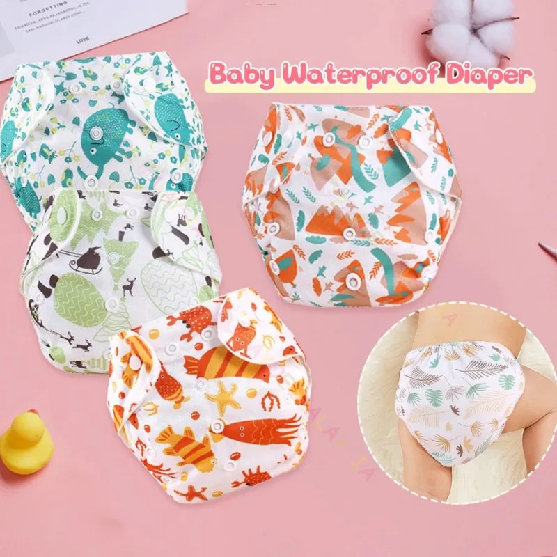 25pc/Lot Pocket Washable Kids Nappies Reusable Diaper Cover Adjustable Children Nappy Changing Baby Cloth Diaper