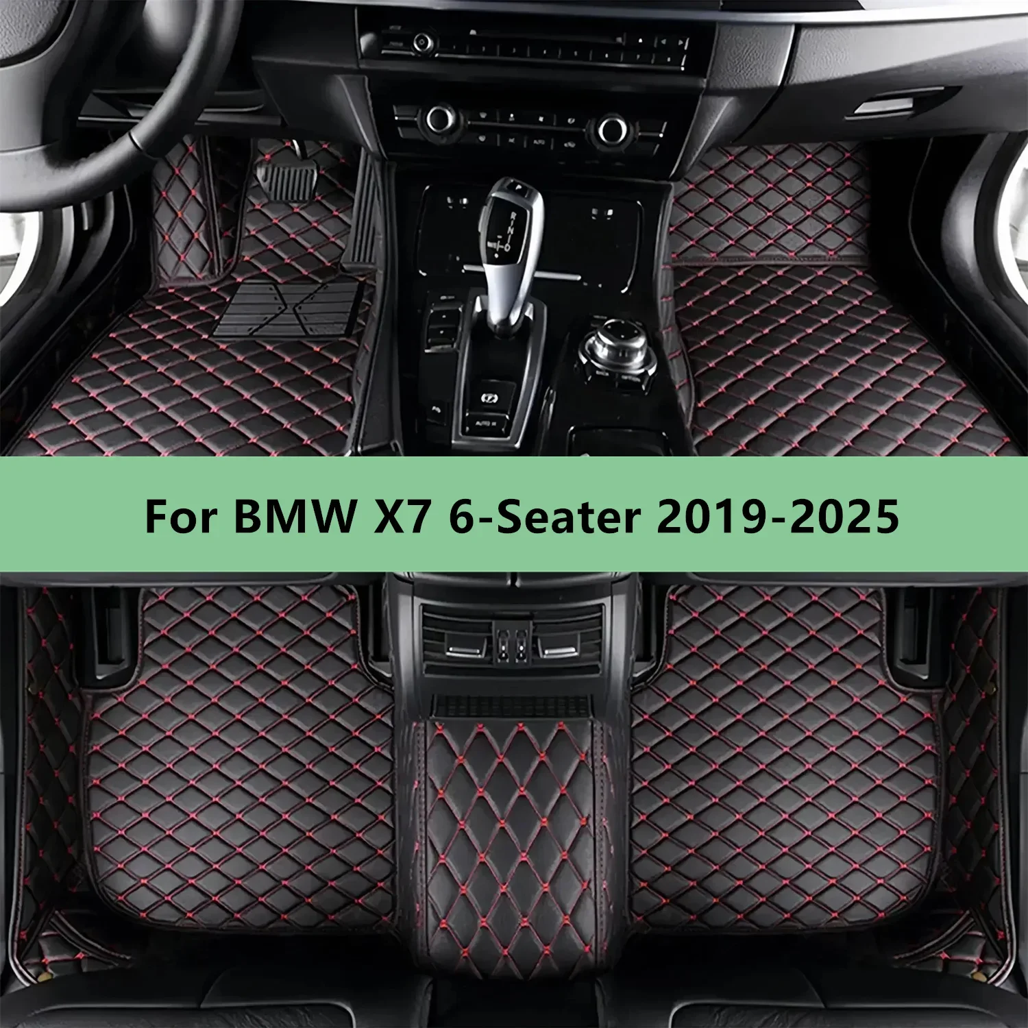 Auto-Fußmatten für BMW X7 6-Sitzer 2019-2025 Fußmatten für Männer und Frauen Auto-Innenausstattung Zubehör