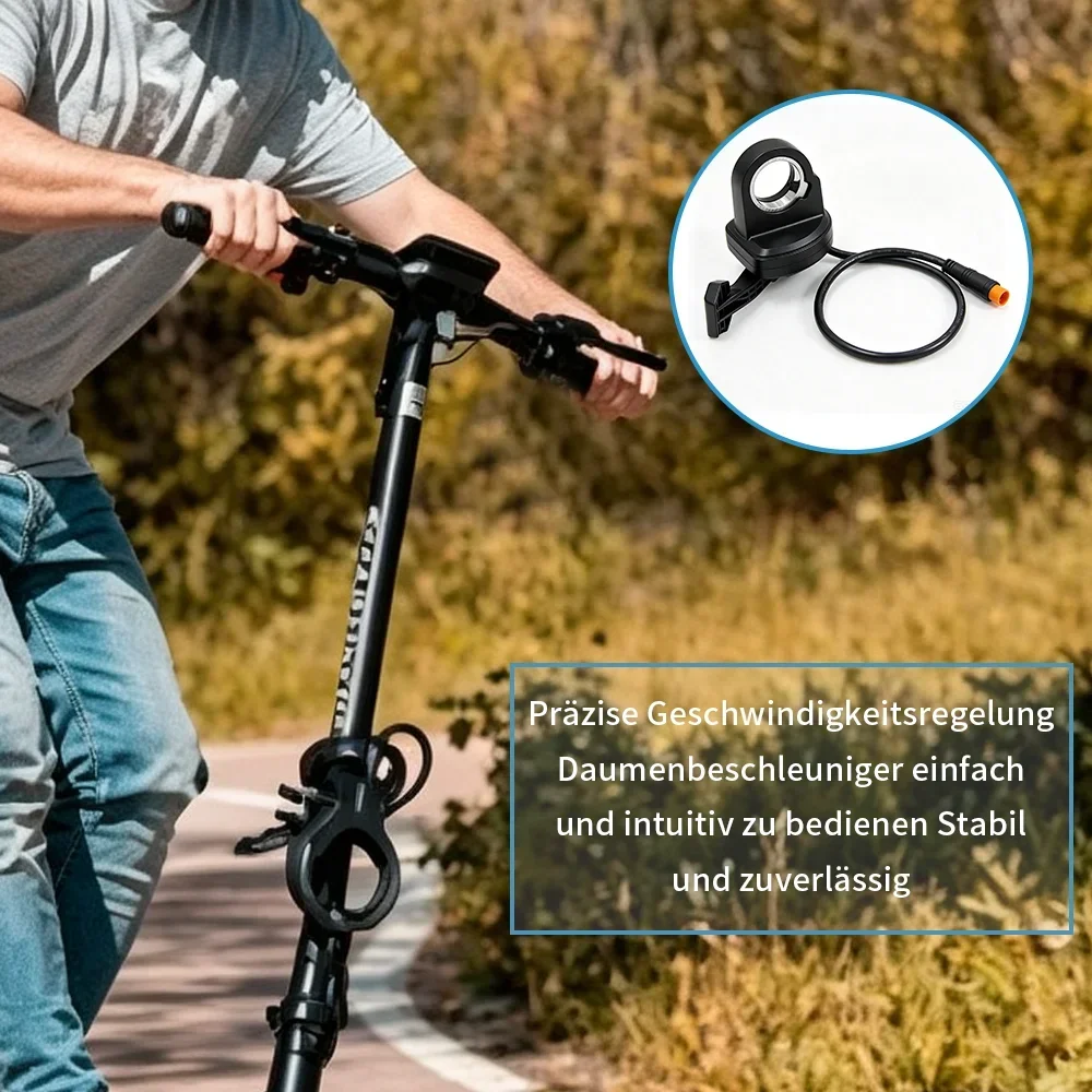 Controlador de velocidad de acelerador eléctrico para bicicleta, sin pantalla, control de velocidad, acelerador de pulgar, accesorios para bicicleta eléctrica y patinete