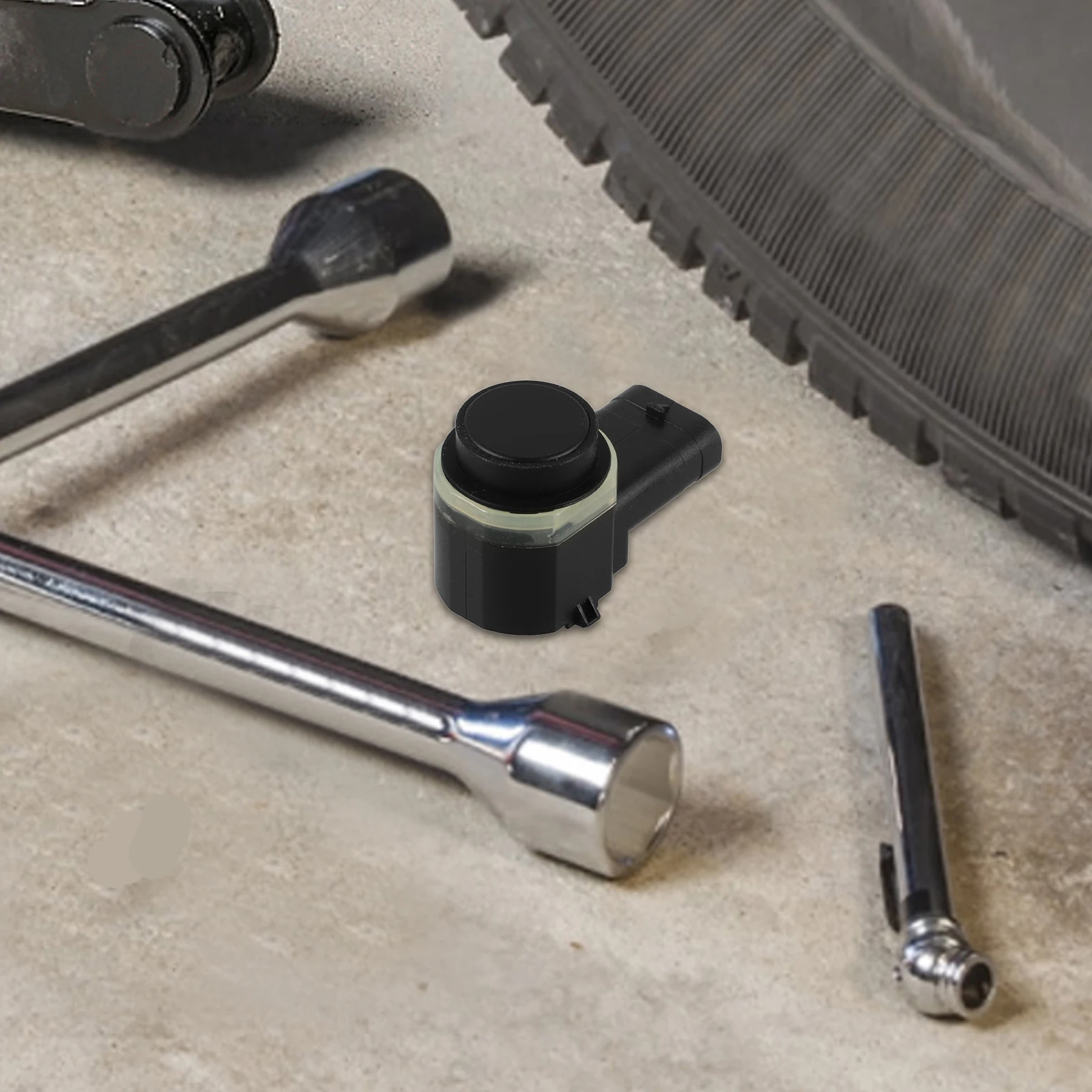 

Universal Waterproof Backup Sensor for Parking Assist Electric Eye Reversing Easy Install Black Fixed Car