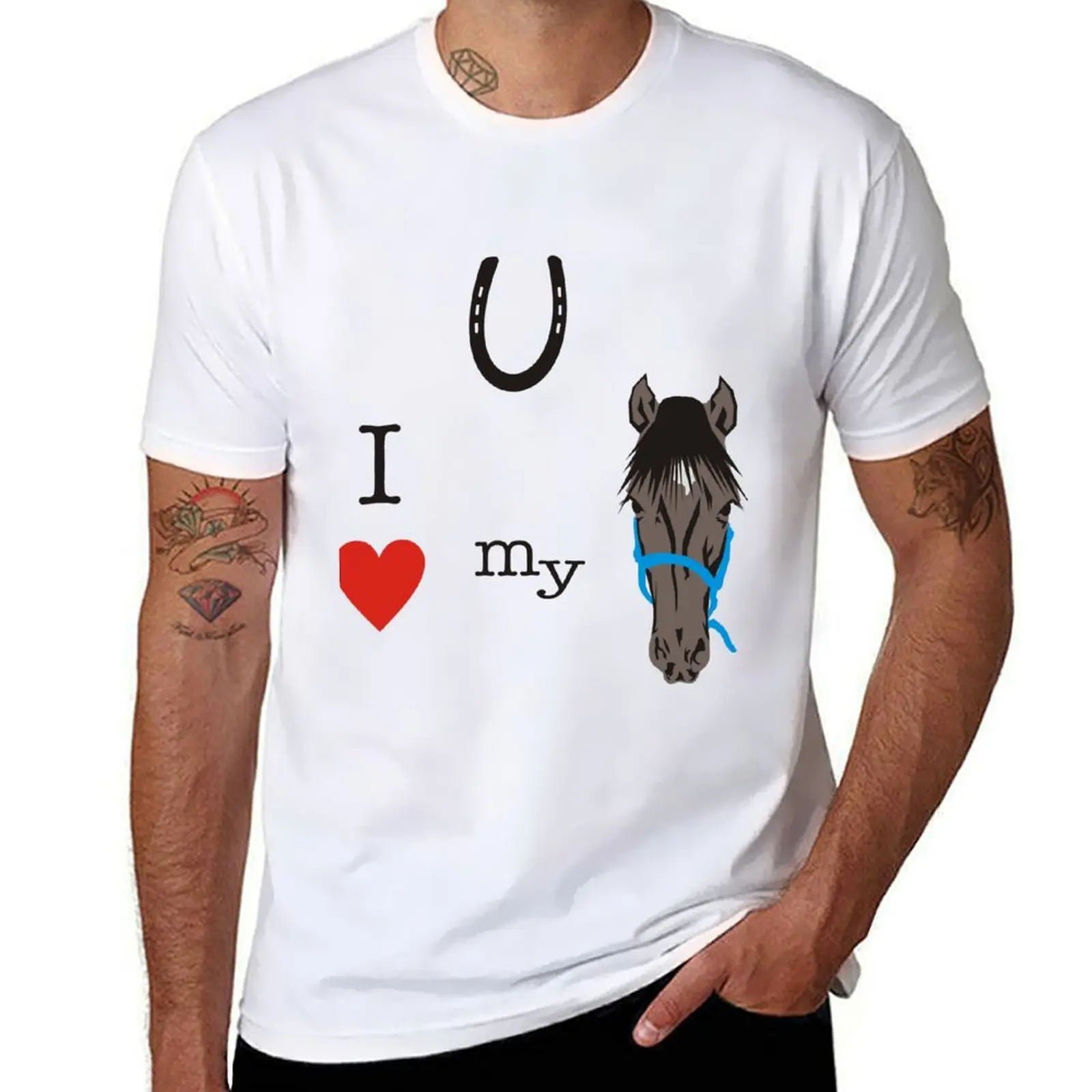 

I heart my horse T-Shirt t shirt man luxury t shirt for man T-Shirt