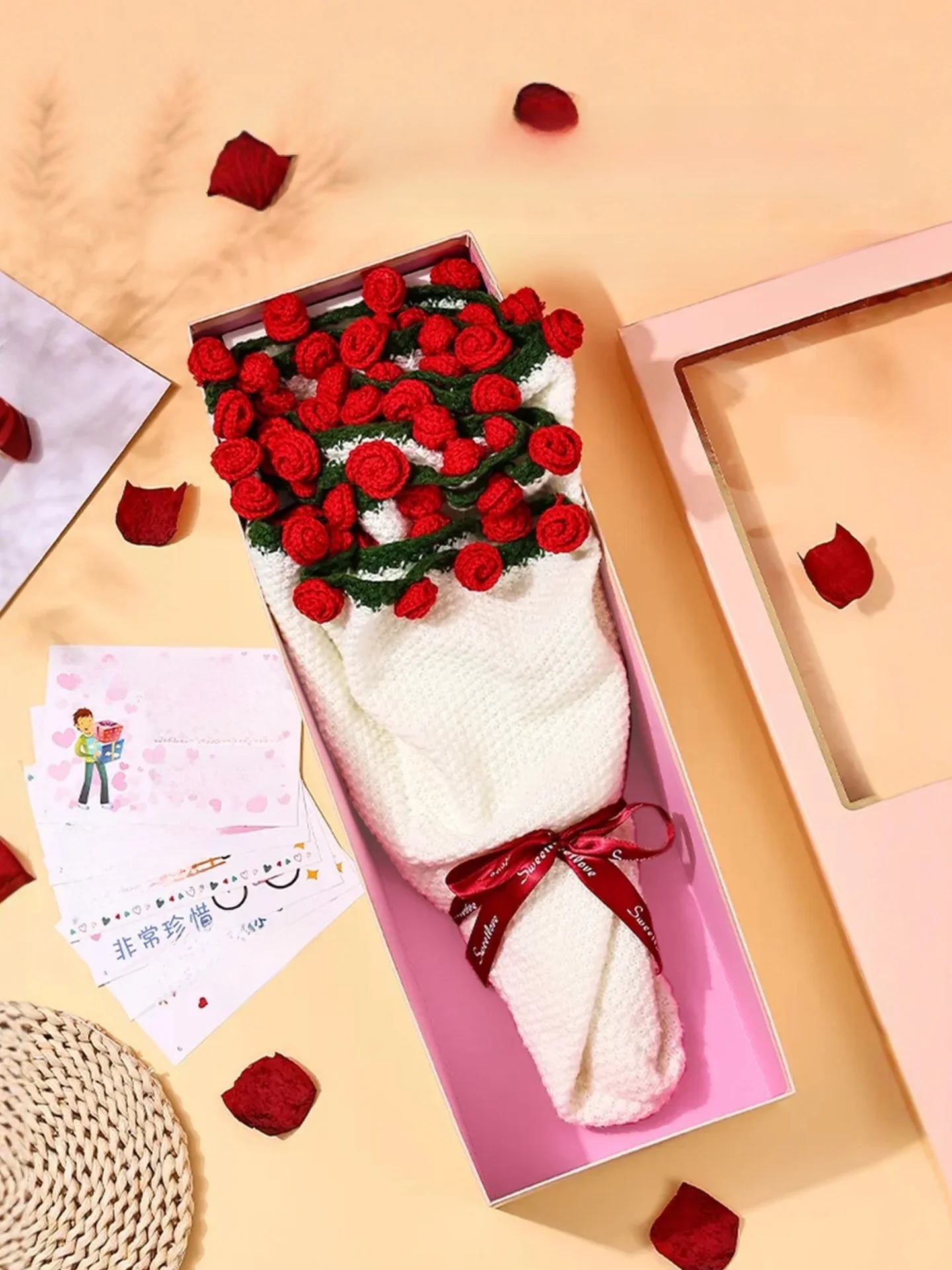 cisas-creatif-cadeau-d'anniversaire-du-nouvel-an-2025-pratique-haut-de-gamme-sensation-rose-bouquet-couverture-pour-filles-frie-petite-amie-femme