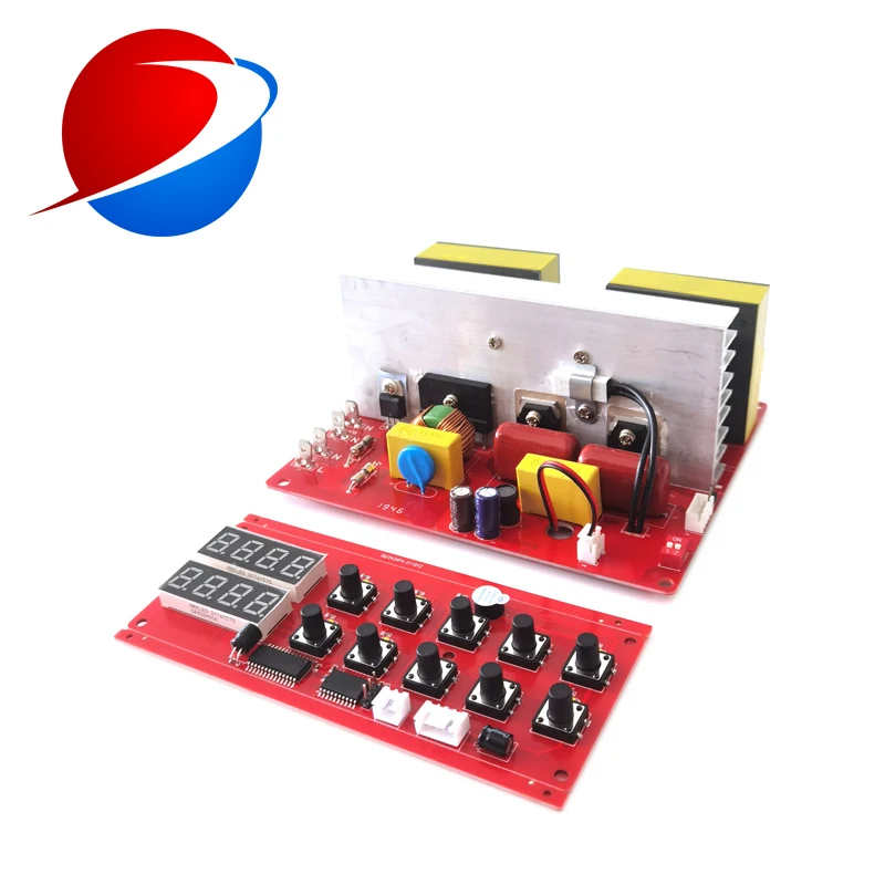 28K-40K Ultrasonic Generator PCB With Display Board 300W Ultrasonic Transducer Driver For Small Ultrasonic Cleaner