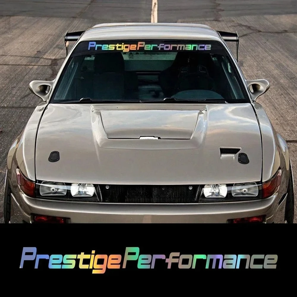 

Креативная наклейка на лобовое стекло автомобиля с надписью Prestige Performance, виниловая наклейка на передние и задние стекла, двери автомобиля, аксессуары для автодекора