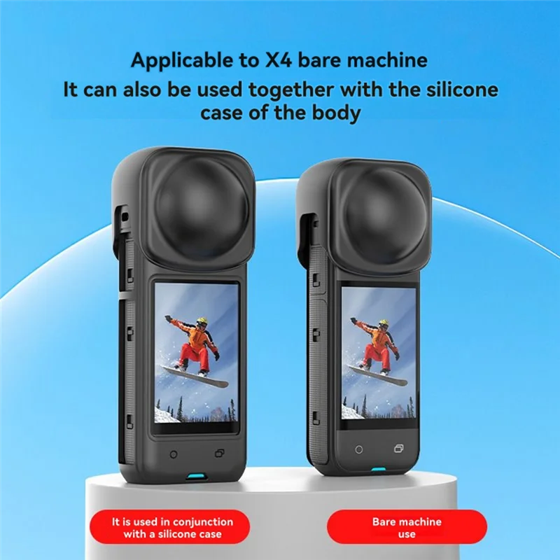 GO-Camera Lens Protection With Soft Silicone Film Cap For Insta360 X4 X5, Dustproof Cover