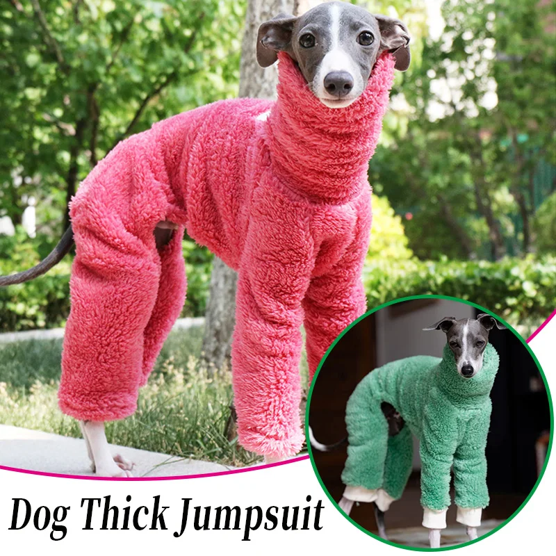 

Пижамы для собак с высоким воротом, зимние комбинезоны, одежда для щенков, теплая итальянская одежда для борзых, уиппет/мексиканская безволосы/мальский