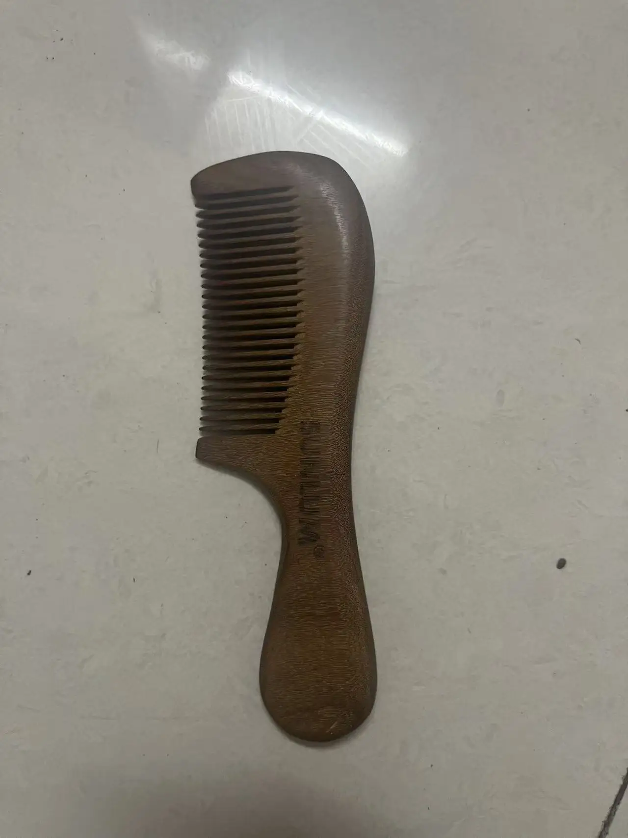 2New Anti-Static Handcrafted Natural Peach Wood Hair Comb Head Massage Sandalwood Comb Hair Care DIY Styling Tool