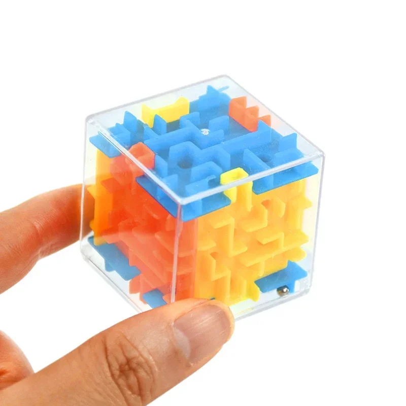 1-10Pcs 3D Cube Rolling Beads Maze Educational Toys Kids Birthday Party Favors Bag Pinata Filler Christmas Wedding Guest Gifts