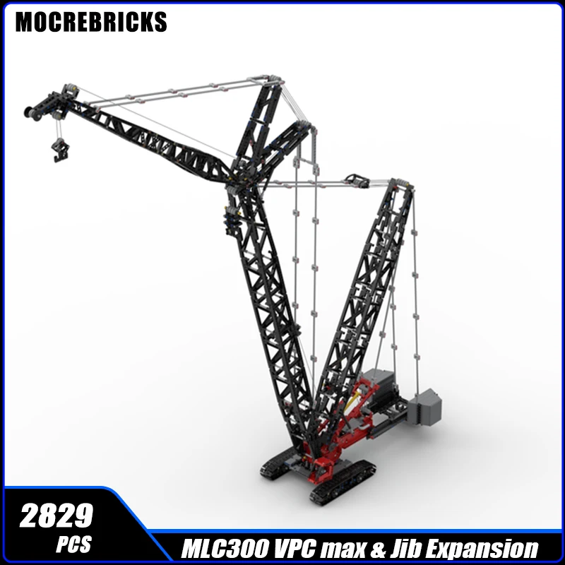 New High-Tech Engineering vehicle MLC300 VPC Triangle Crawler Crane Jib Expansion Building Block Model Bricks Toys Boys Gifts