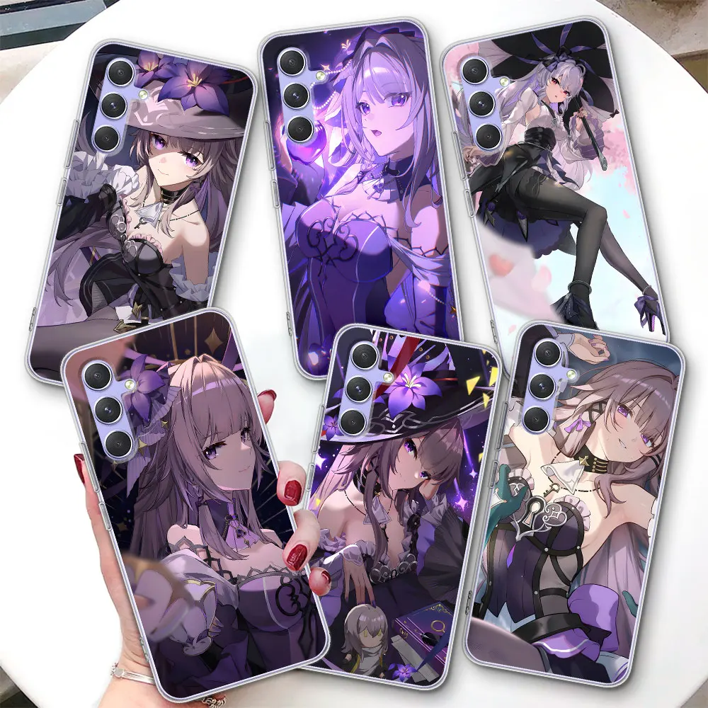 Honkai Star Rail The Herta Case for Samsung Galaxy A57 A15 A16 A17 A54 A14 A22 A51 A53 A12 A13 A23 Transparent TPU Phone Cover
