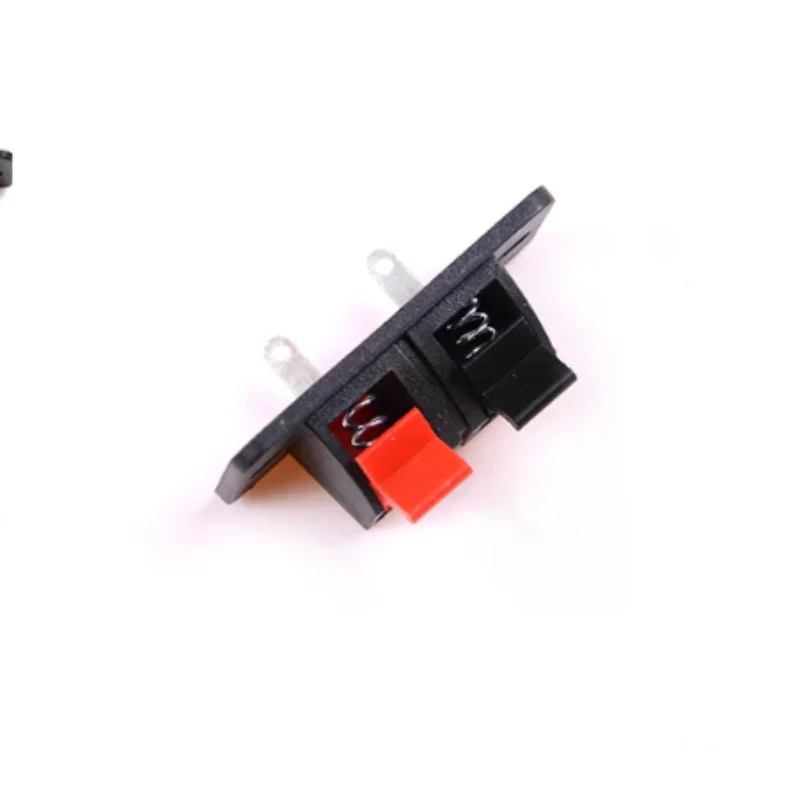 5x 2 Positions Push in Jack Spring Load Audio Speaker Terminals Panel Connector