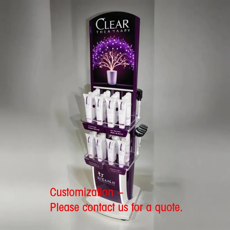 custom.Customized Metal Display Rack Makeup Skincare Eyelash Lipstick Cosmetics Stand Features Display Makeup Products