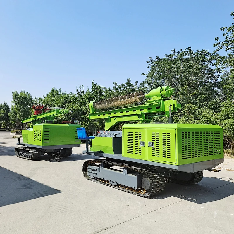 Crawler Hydraulic Pile Drivers Machine Photovoltaic Guardrail Post Solar Pile Driver Machine Price