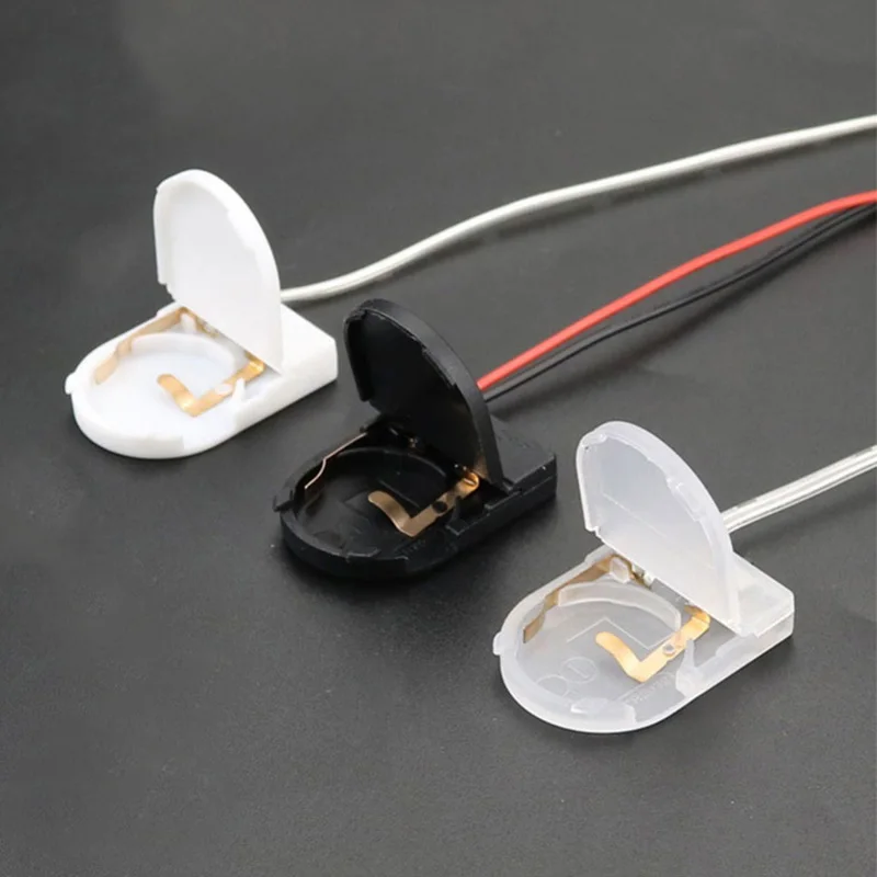 Immagine 7: 1/5 Pezzi Supporto per Batteria a Bottone CR2032 con Interruttore ON-OFF, Custodia per Batteria 3V, Scatola Portabatterie