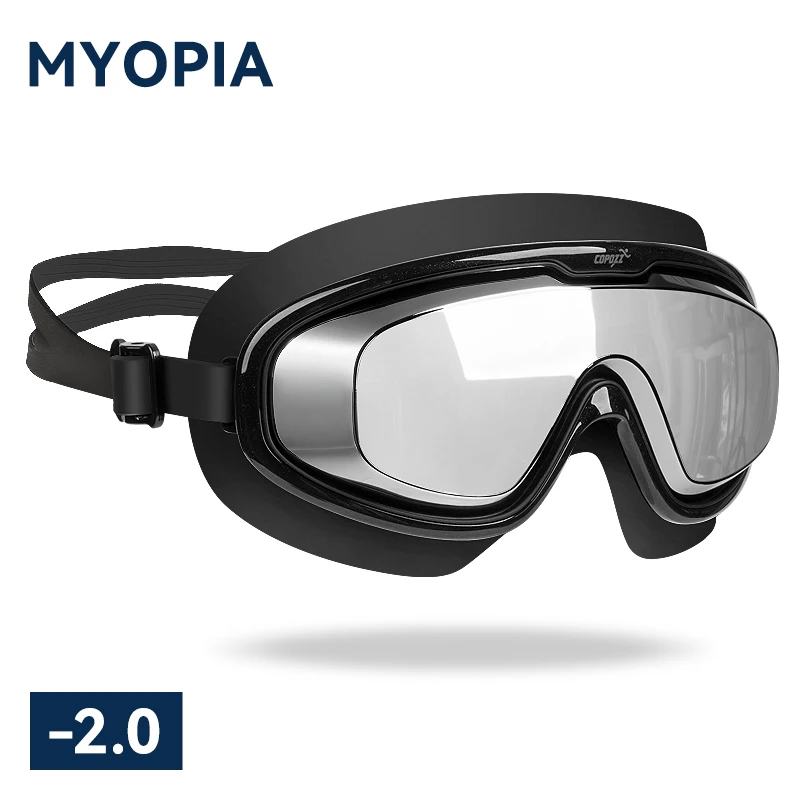 

COPOZZ Swimming Goggles Men Women Electroplate Anti-fog UV Protection Myopia Waterproof Adult Professional Swimming Glasses