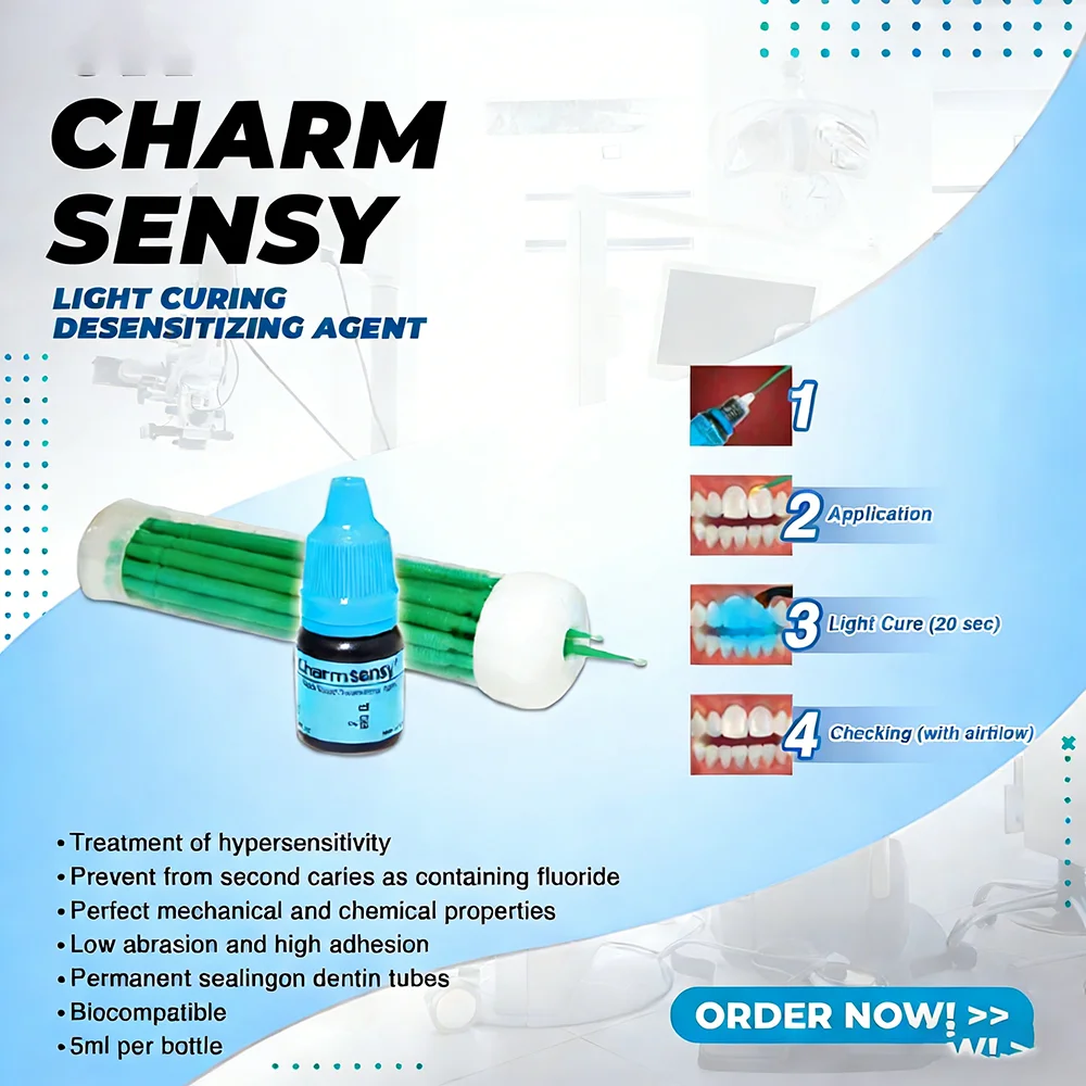 Charmsensy Light Curing Desensitizing Agent Dentkist Tooth Desensitizer for Sensitive Teeth Relief Prevent Post Dentin Sealant
