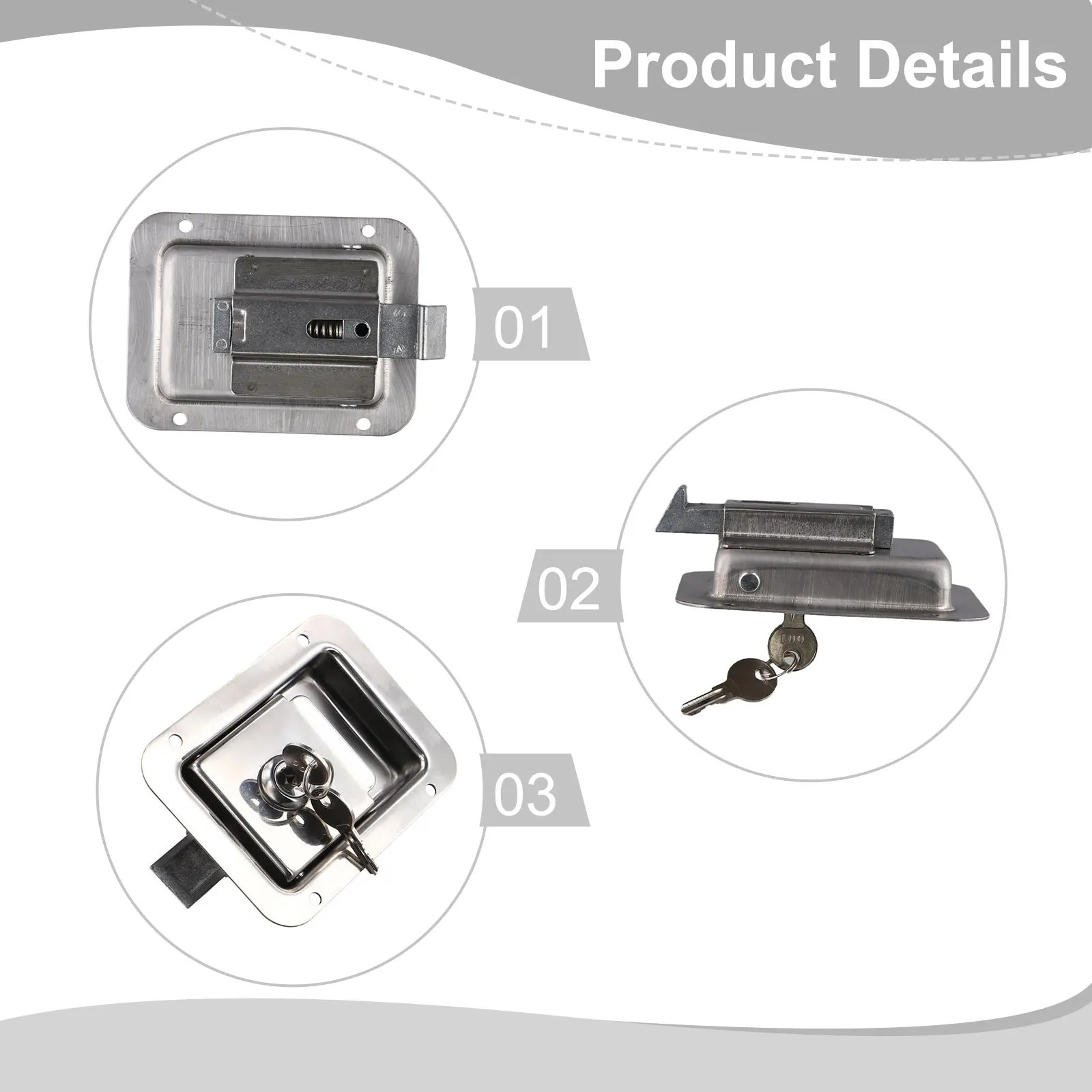 For Electrical Cupboards For RV Camping Doors Tool Box Latch RV Door Latch Paddle Latch Heavy-duty Multi-functional