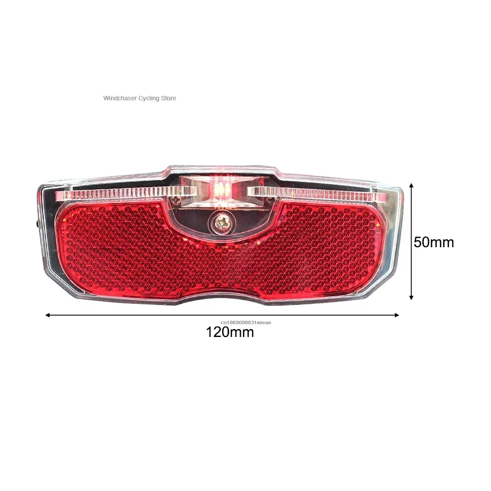 LED Mountain Bike Luggage Rack Light Waterproof Bicycle Rear Seat Reflective Taillight Night Ridding Safety Warning Reflector