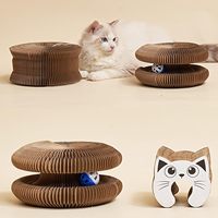 Kitty Kurlz Cat Toy, Marlene Kitty Kurlz, Kitty Curls Cat Toy, Magic Organ Cat Scratching Board Toy, Interactive Cat Ball Toy