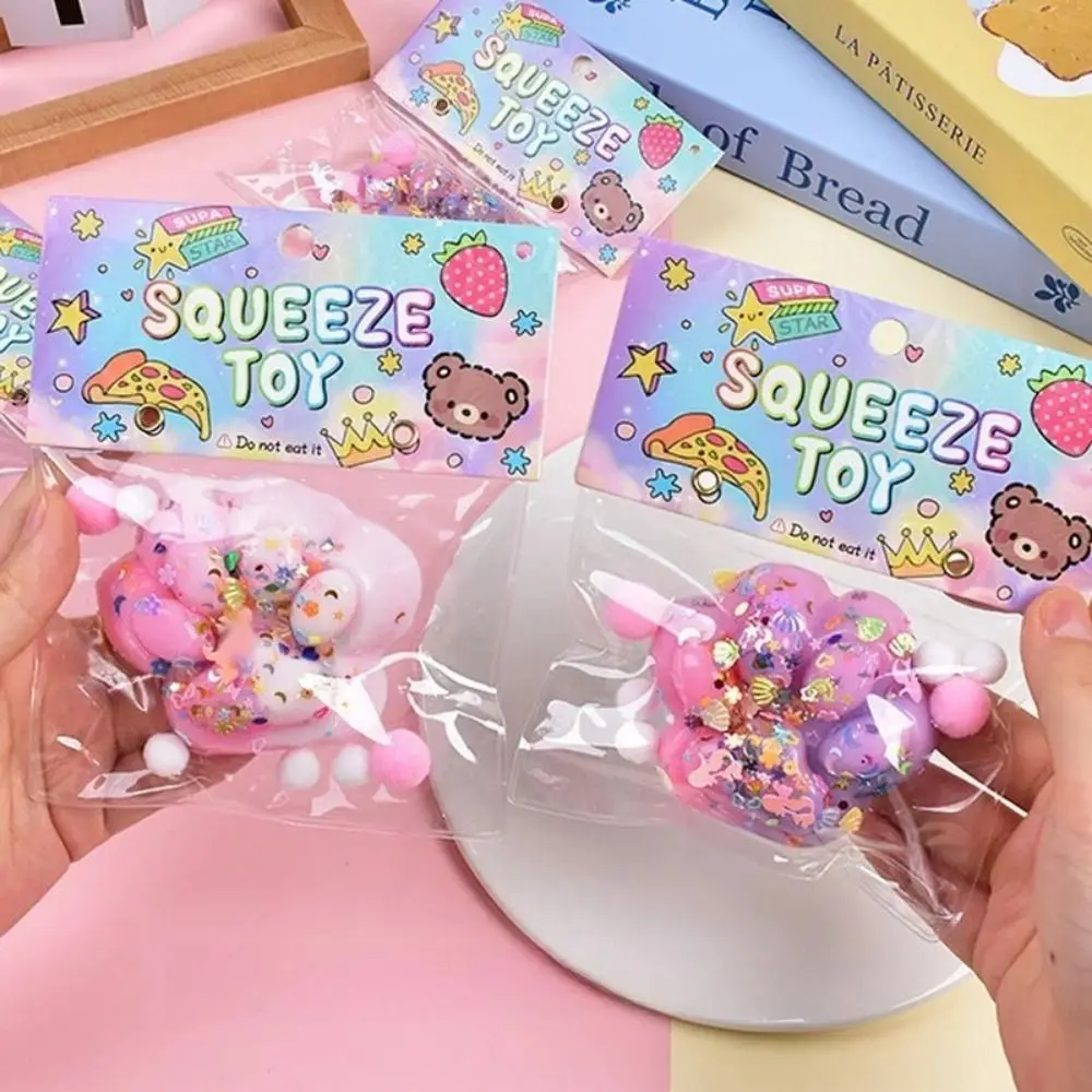 น่ารักการ์ตูน Cat PAW Squeeze ของเล่น Gradient Super Soft Decompression ของเล่น Finger Pinch TPR นุ่ม Mochi ของเล่นเด็กของขวัญ