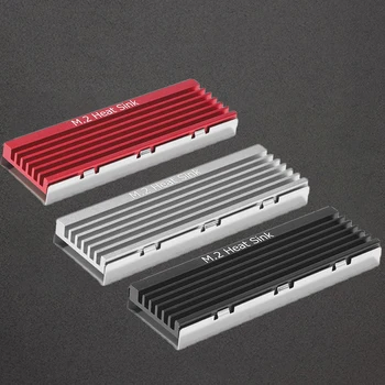 Disipador de calor M.2 SSD NVME NGFF M.2 2280 SSD disco duro disipador de calor de aluminio radiador almohadilla de refrigeración térmica para PC de escritorio PS5 1