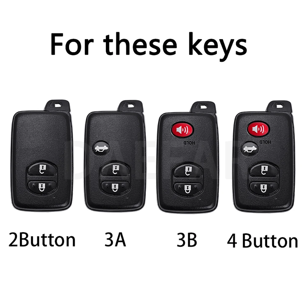 Transparent Car Key Case Cover for Toyota Camry Prius Land Cruiser Prado 150 Crown for Subaru Foreste XV Keychain Holder