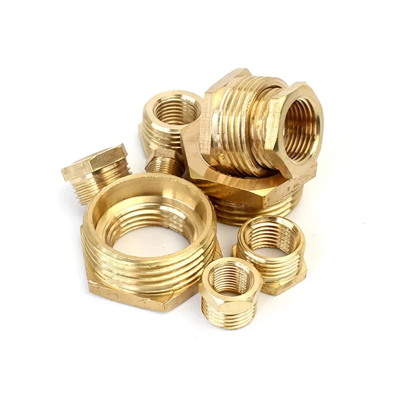 

Brass Hex Bushing Reducer Pipe Fitting M5 1/8 1/4 3/8 1/2 3/4 1 Threaded Reducing Copper Water Gas Adapter Coupler Connector