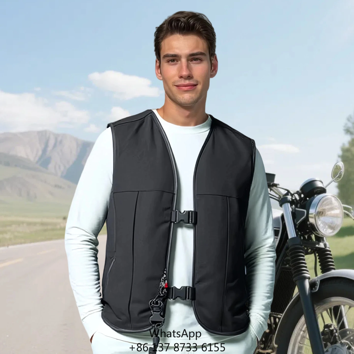 

Men's/Women's/Kids Comfortable Airbag Vest Printed Protective Gear For Horse & Motorcycle Riding Jacket