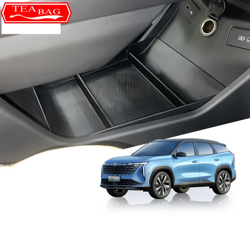 

For Geely Atlas 2nd Gen Starray 2024 2023 Car Under Center Console Organizer Storage Box Interior Storage Box Auto Accessories