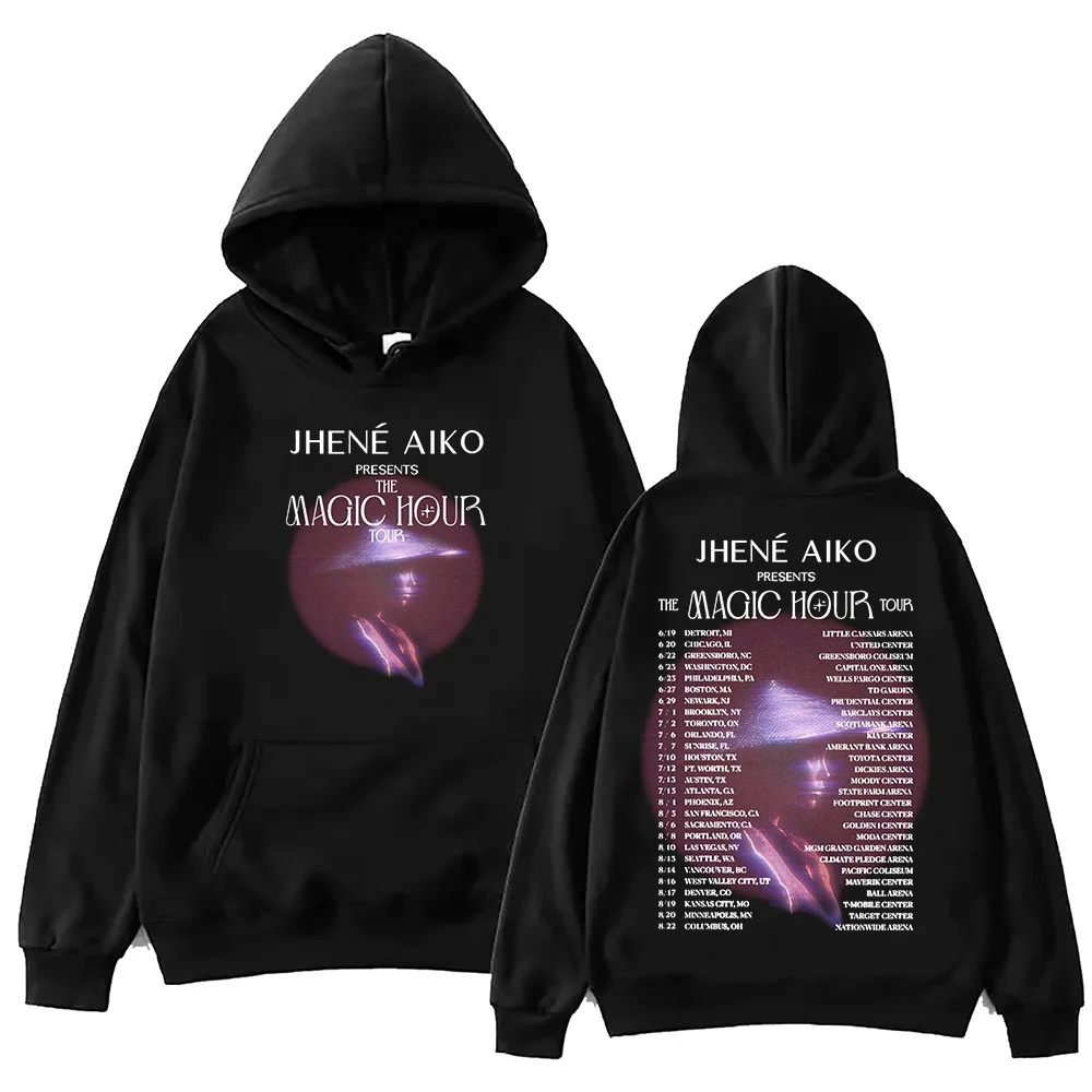 Jhene Aiko Het Magische Uur 2024 Tour Hoodie Unisex Harajuku Pullover Tops Lange Mouw Hoodies Muisc Tour Fans Cadeau