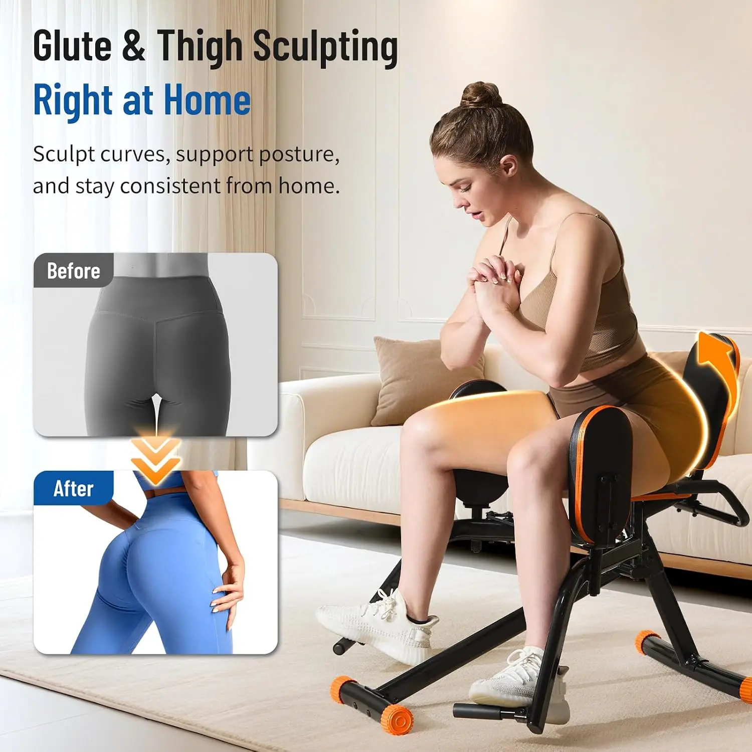 Home Gym Hip Abductor Glute Thigh Trainer